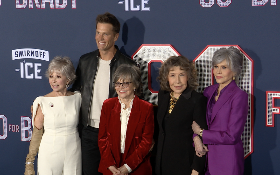 Tom Brady Appears Alongside Lily Tomlin And Jane Fonda At The ’80 For Brady’ Premiere