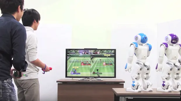 A Video Game-Playing Robot That Can Compete With People